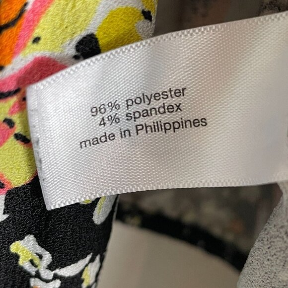 Lane Bryant Womens Plus 22/24 Floral Tie Front Top Long Sleeve Shirt - Picture 7 of 10